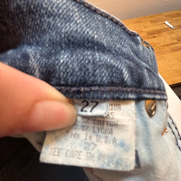 Vintage Y2K 7 For All Mankind A Pocket Flare Jeans Womens 27 Low Rise - Picture 11 of 12